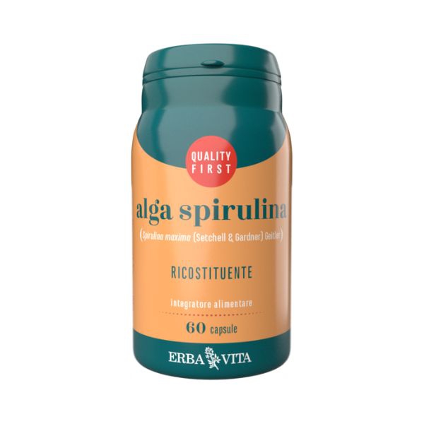 Erba Vita Alga Spirulina Integratore Energizzante e Ricostituente 60 Capsule