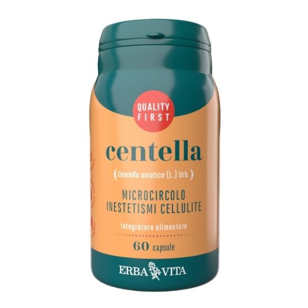 Erba Vita Centella Integratore per il Microcircolo e Anticellulite 60 Capsule