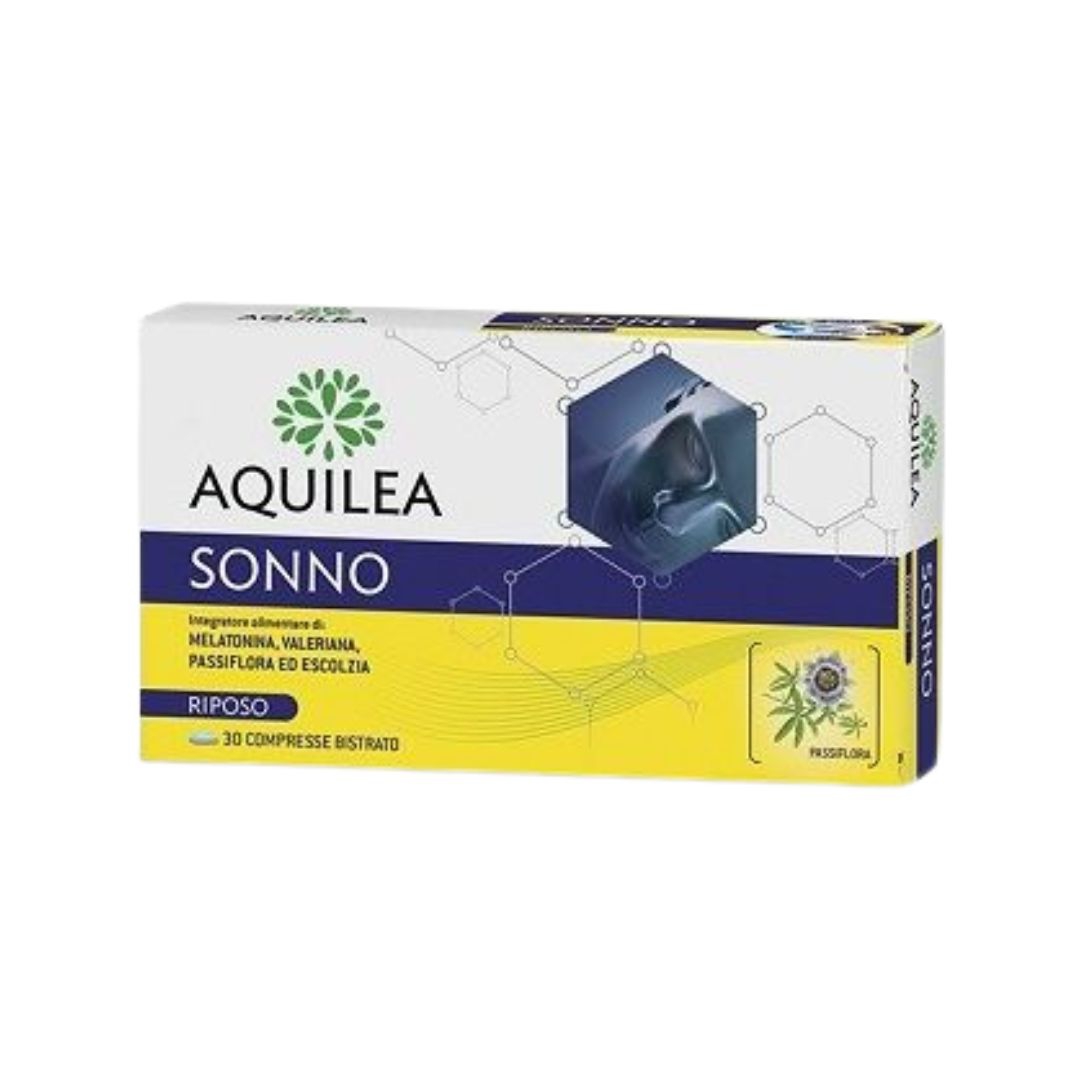 Aquilea Sonno Integratore Per Il Sonno Con Melatonina E Valeriana 30 Compresse