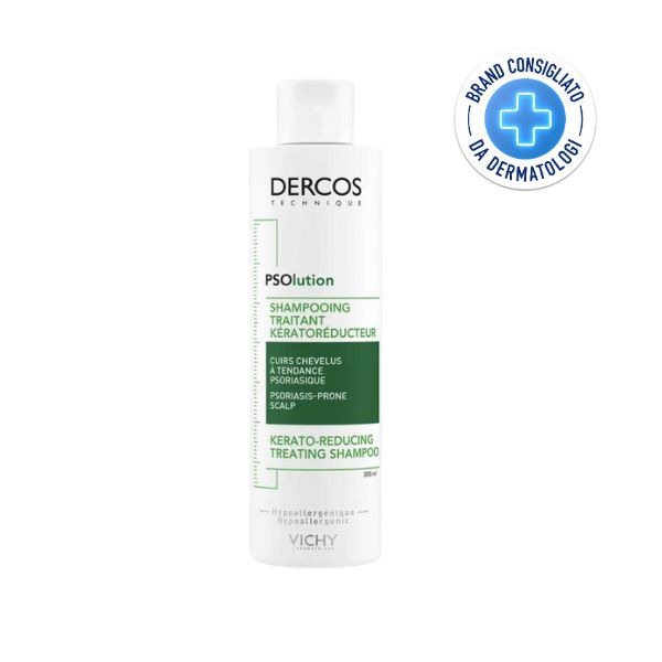 Vichy Dercos Shampoo Psolution Per Cuoio Capelluto Tendente a Psoriasi 200 ml