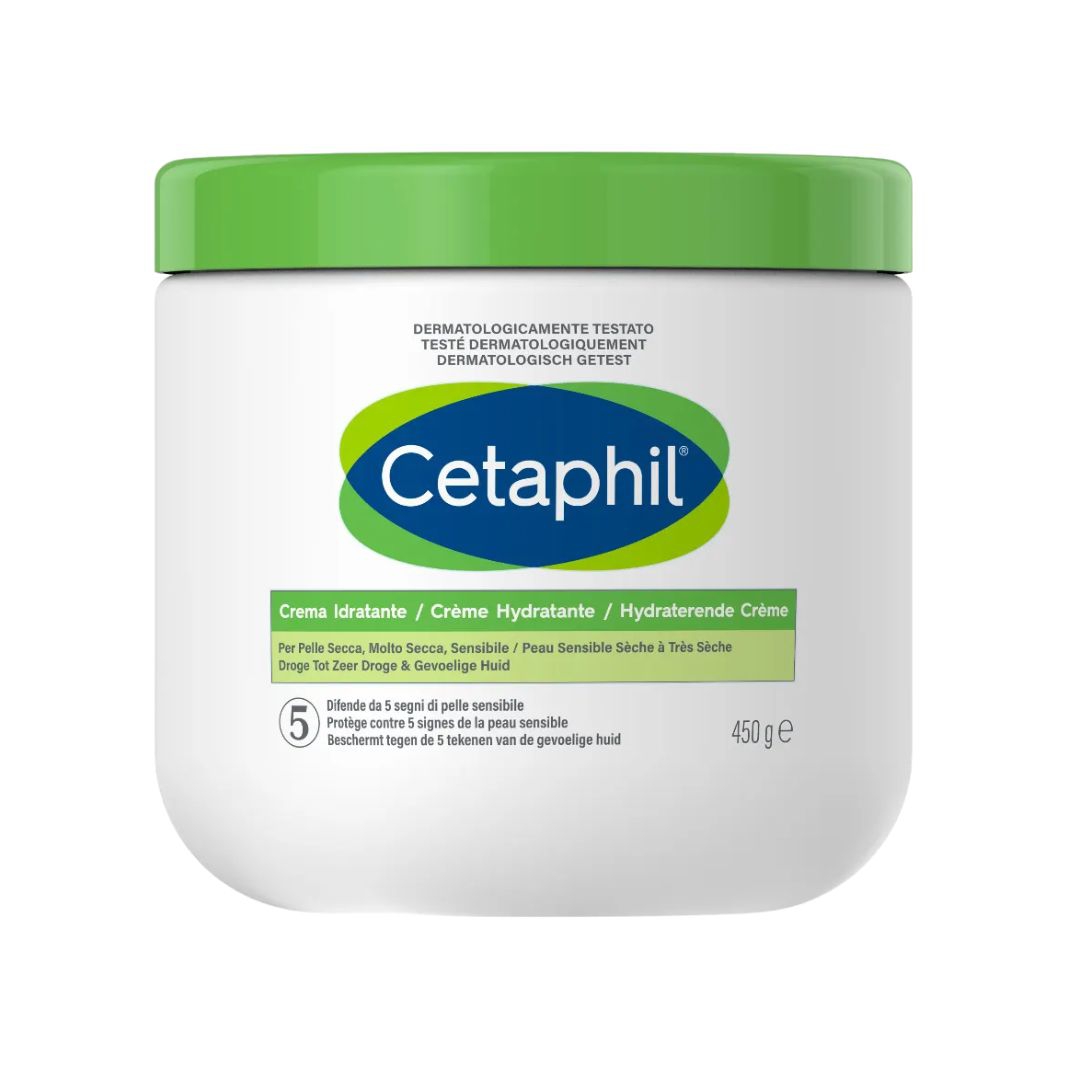 Cetaphil Crema Idratante Viso e Corpo Per Pelle Secca e Sensibile 450 g