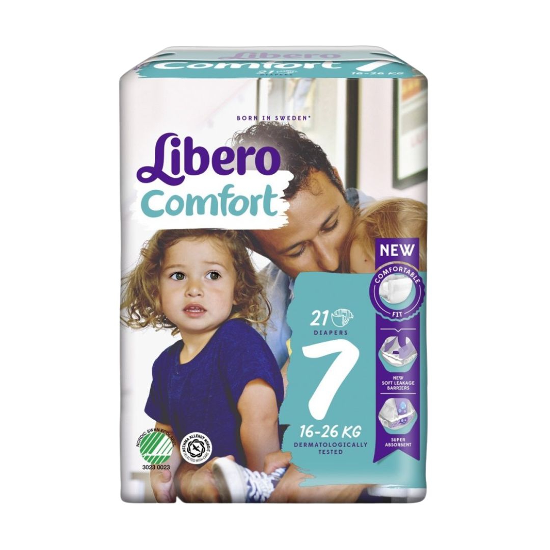 Libero Comfort 7 Pannolini Bambino 16-26 Kg 21 Pezzi