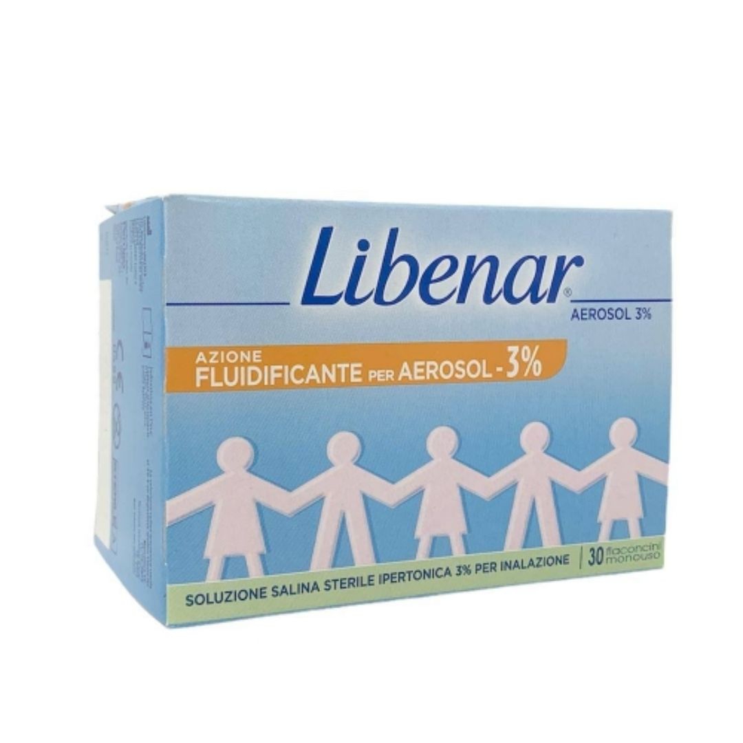 Libenar Aerosol 3% Soluzione Salina Sterile Ipertonica 30 Flaconcini