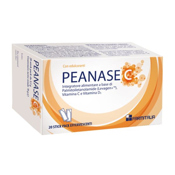 Peanase C Integratore Vitaminico 20stick Pack Bustine Effervescenti