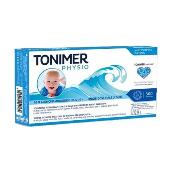 Tonimer Physio Soluzione Isotonica Multifunzione 60 Flaconcini Monodose da 5 ml