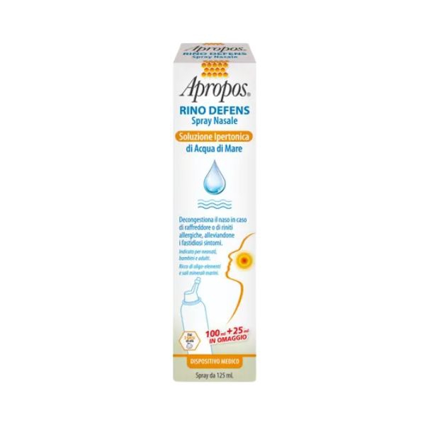 Apropos Rino Defens Soluzione Ipertonica Decongestionante Per Raffreddore 125 ml