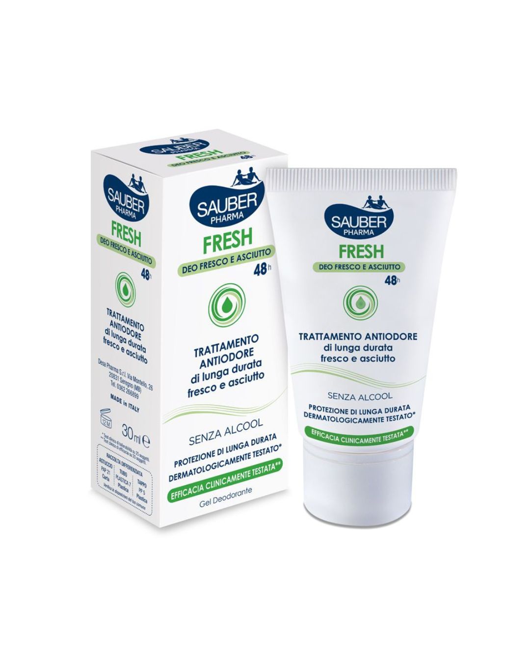 Sauber Fresh Gel Deodorante Anti-Odore Astuccio 30 ml