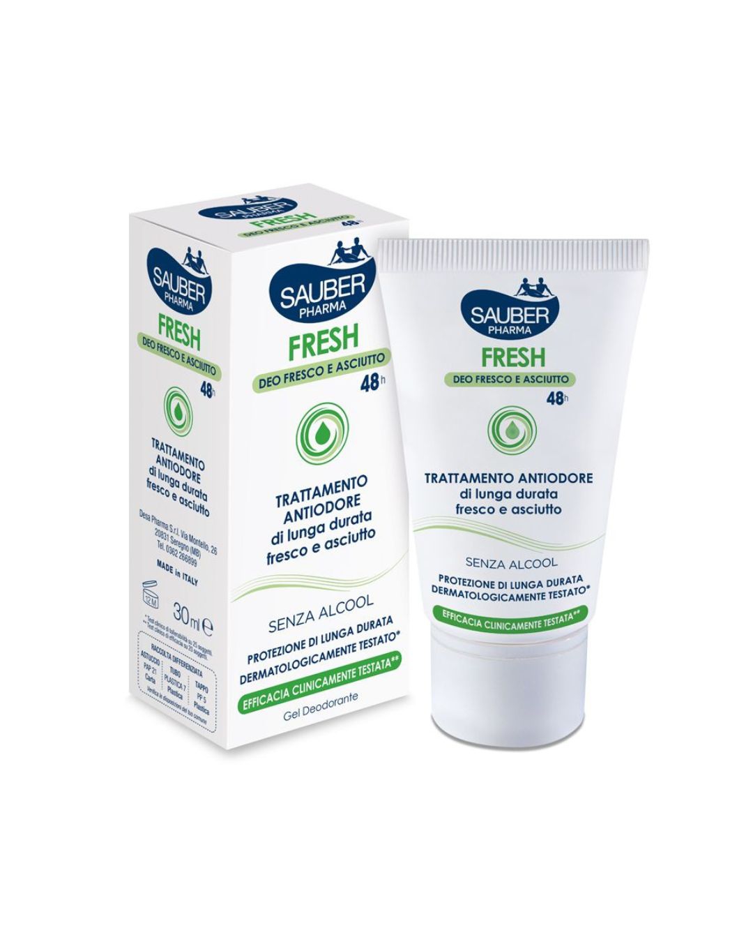 Sauber Fresh Gel Deodorante Anti Odore Astuccio 30 ml