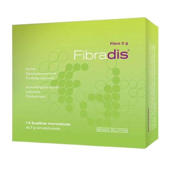 Fibradis Integratore Utile per la Crescita dei Batteri Probiotici 14 Bustine