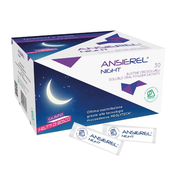 Inpha Ansierel Night Integratore Utile per il Riposo Notturno 30 Bustine