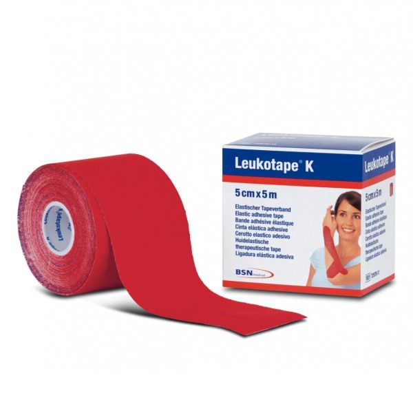 Essity Leukotape K Taping Benda Adesiva 7,5x500 Rosso