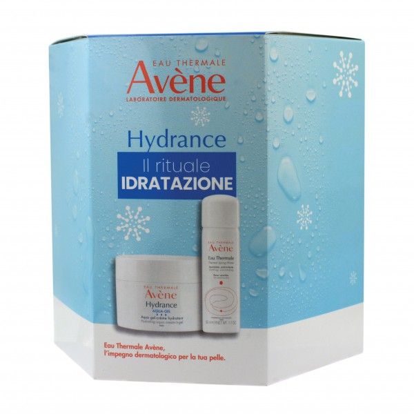 Avene Cofanetto Hydrance Aqua Gel Crema Viso Idratante 50ml + Acqua Termale 50ml