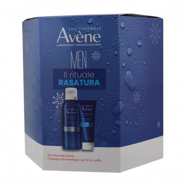 Avene Cofanetto Men Schiuma da Barba 200 ml + Balsamo Dopobarba 75 ml