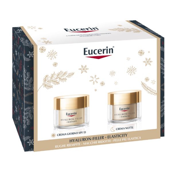 Eucerin Cofanetto Hyaluron Filler Elasticity Crema Giorno SPF15 + Crema Notte