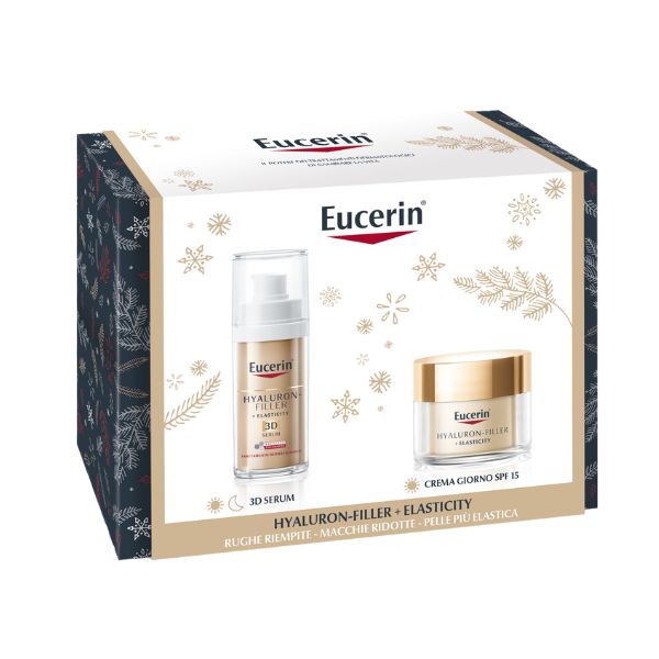 Eucerin Cofanetto Hyaluron Filler Elasticity Siero 30ml +Crema Giorno SPF15 50ml