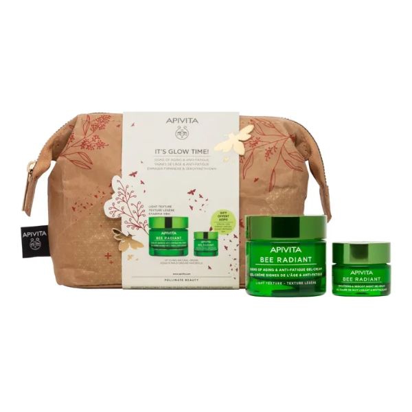 Apivita Pro Bee Radiant Set Crema Viso Antiage + Balsamo Notte Levigante