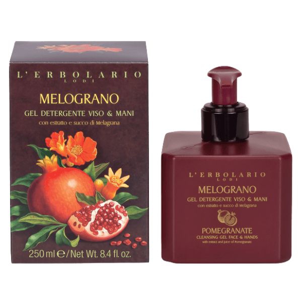 L'Erbolario Melograno Gel Detergente Profumato per Viso & Mani 250 ml