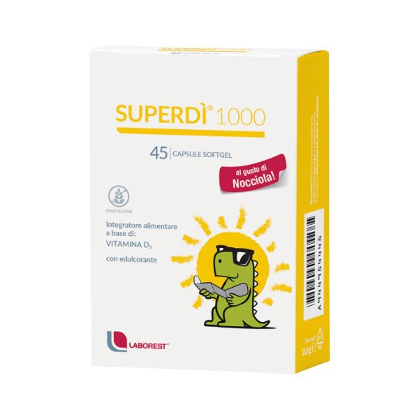 Superd 1000 Integratore Per Bambini Per L' Assorbimento Di Calcio 45 Capsule