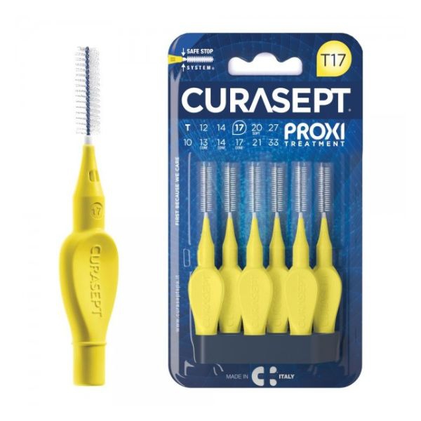 Curasept Proxi Scovolino T17 Giallo 6 Pezzi 1,7mm