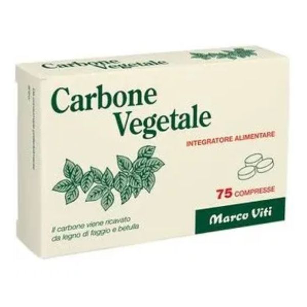 Marco Viti Carbone Vegetale Integratore per il Gonfiore Addominale 25 Compresse