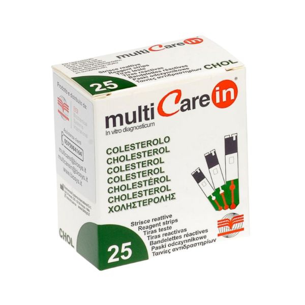 Multicare In Strisce Per Il Controllo Del Colesterolo 25 Strisce