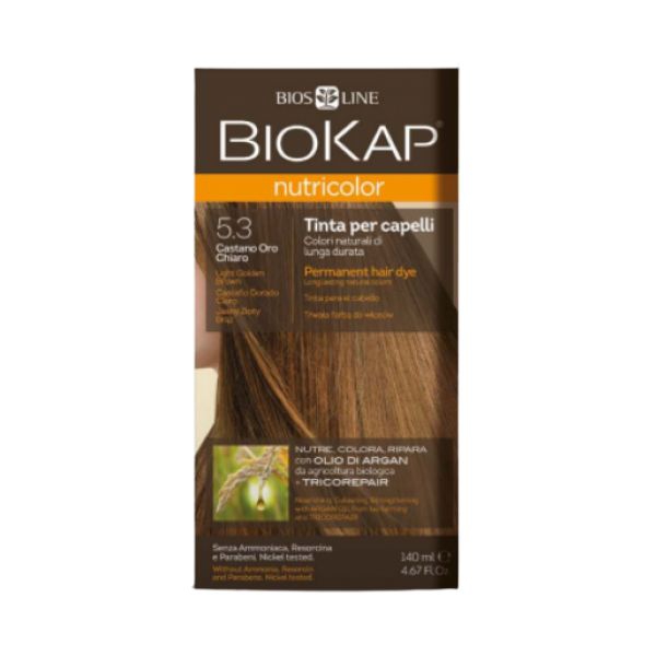 Biokap Nutricolor Tinta Per Capelli Colore 5.3 Castano Oro Chiaro