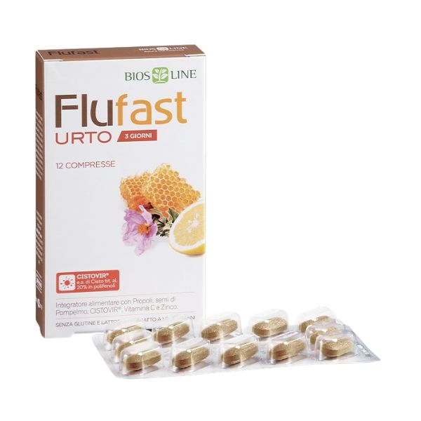 Flufast Urto Integratore Per Vie Respiratorie E Difese Immunitarie 12 Compresse