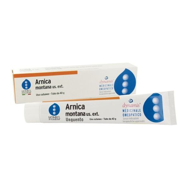  Unguento a base di Arnica Montana per dolori muscolari e contusioni, prodotto da Homeopharm