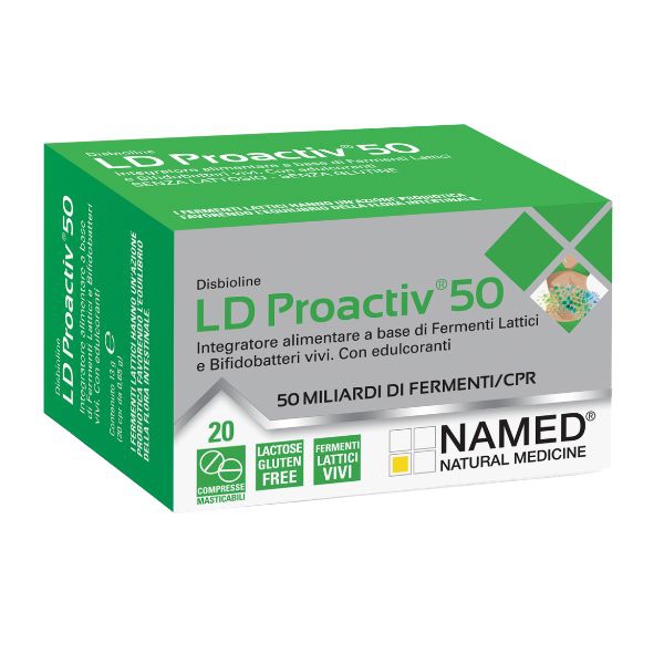 Named Disbioline LD Proactiv50 Integratore di Fermenti Lattici 20 Compresse