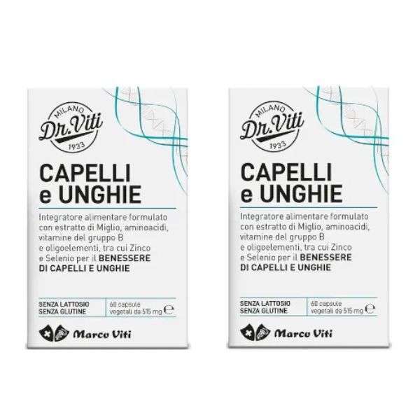 Marco Viti Dr Viti Abbinata Capelli Unghie Integratore Rinforzante 2x60 Capsule