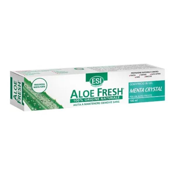 Esi Aloe Fresh Menta Crystal Dentifricio In Gel Alito Fresco 100ml