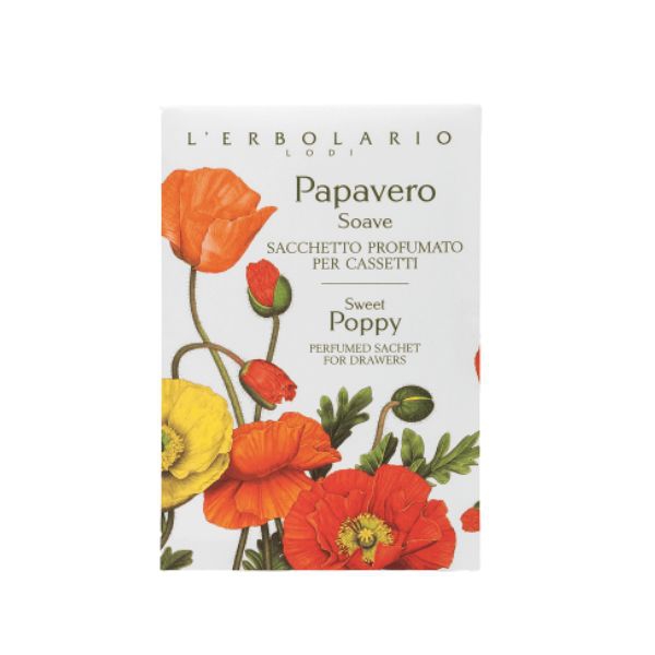 L'erbolario Papavero Soave Sacchetto Profumato per Cassetti