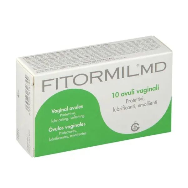 Vidermina Fitormil MD 10 Ovuli Vaginali Protettivi  Lubrificanti ed Emollienti.