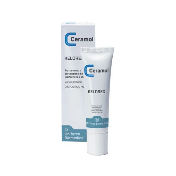 Unifarco Ceramol Kelored Gel per prevenire Cicatrici e Cheloidi 30 ml