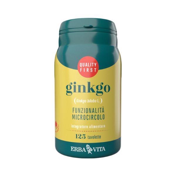 Erba Vita Ginkgo Biloba Integratore per la Memoria 125 tavolette