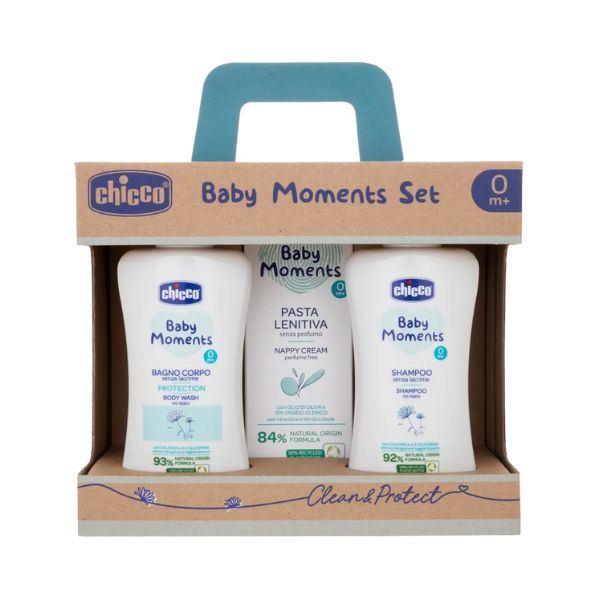 Chicco Set Pelli Delicate Bagnoschiuma + Shampo + Pasta Cambio