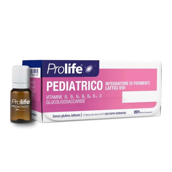 Prolife Pediatrico Integratore per la Flora Intestinale 12 Flaconi da 8 ml