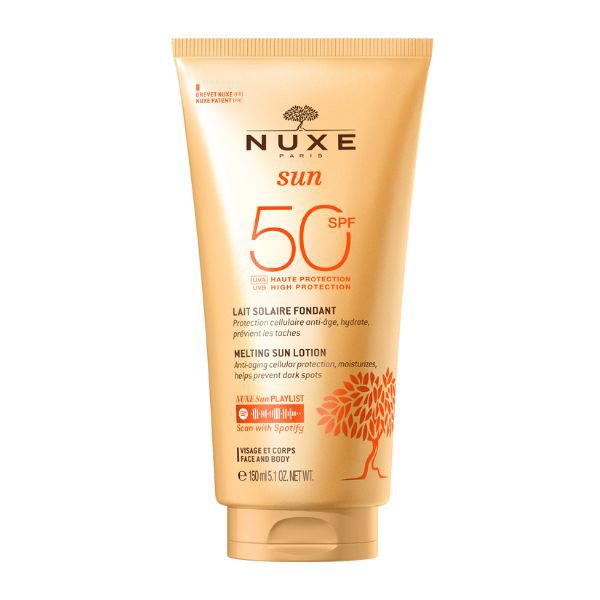 Nuxe Sun Latte Solare SPF50 Viso e Corpo Anti Age Idratante 150 ml