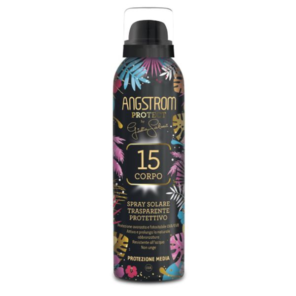 Angstrom Protect SPF15 Spray Solare Corpo Trasparente 150 ml