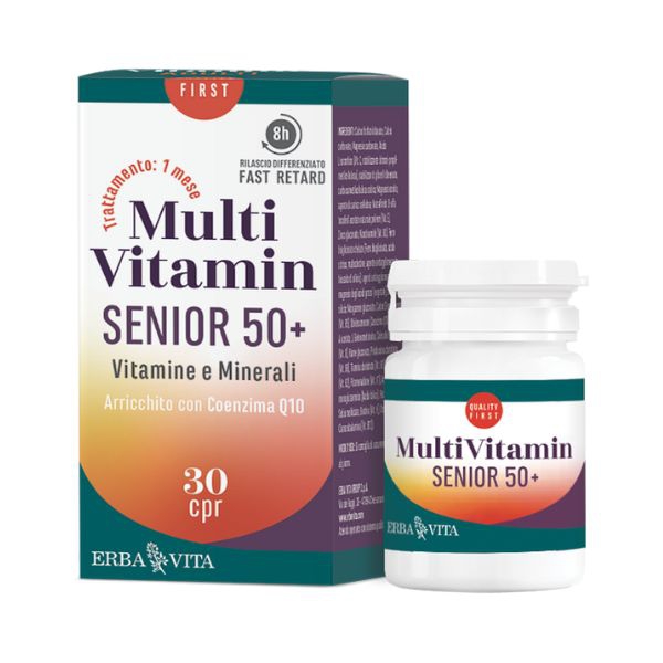 Erba Vita MultiVitamin Senior 50+ Integratore Alimentare 30 Compresse