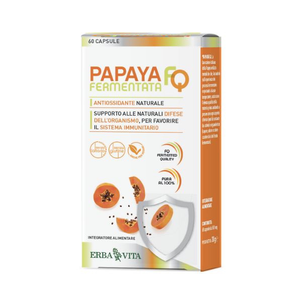 Erba Vita Papaya Fermentata FQ Integratore Antiossidante 60 Capsule