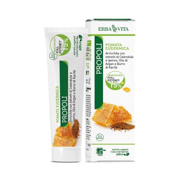 Erba Vita Pomata Eudermica Propoli per Pelle Sensibili 50 ml