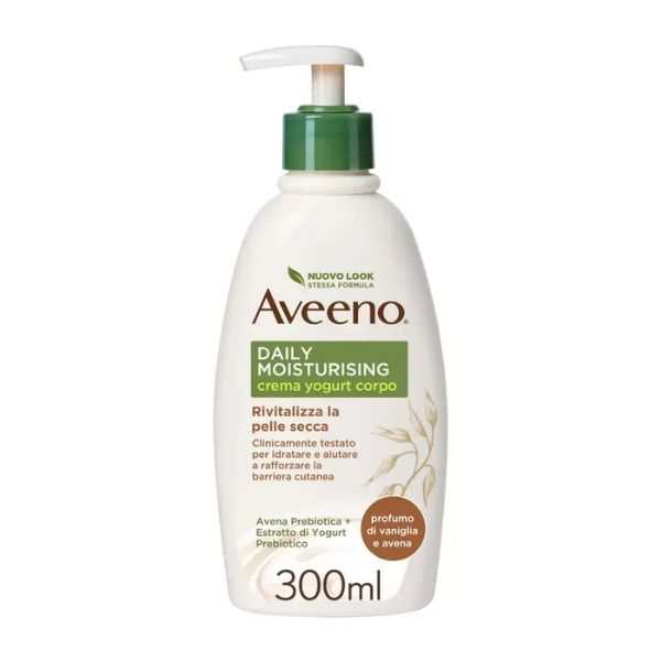 Aveeno Daily Moisturising Crema Corpo Idratante Yogurt Vaniglia & Avena 300 ml