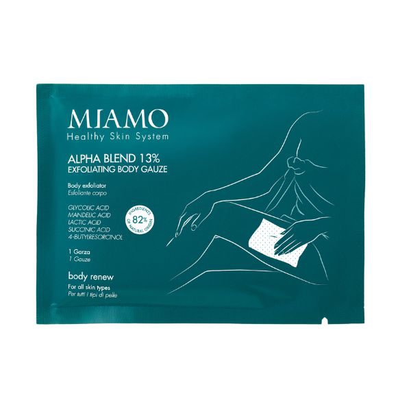 Miamo Alpha Blend 13% Esfoliante Corpo Garza Imbevuta 1 Bustina