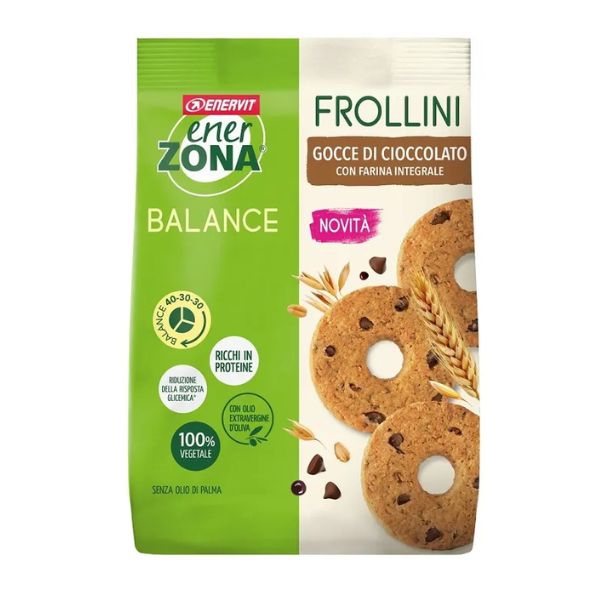 Enerzona Frollini Integrali Gocce Di Cioccolato 250g