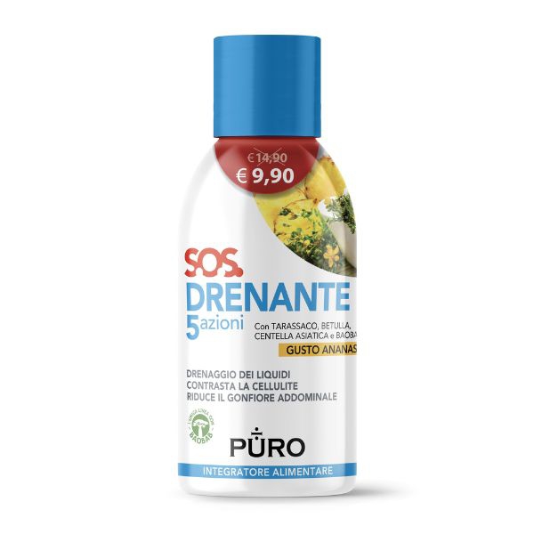 Forhans Puro Drenante 5 Azioni Con Baobab Gusto Ananas 500 ml