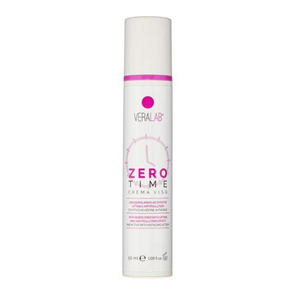 Veralab Zero Time Crema Viso Effetto Lifting, Antipollution + Antiaging 50 ml