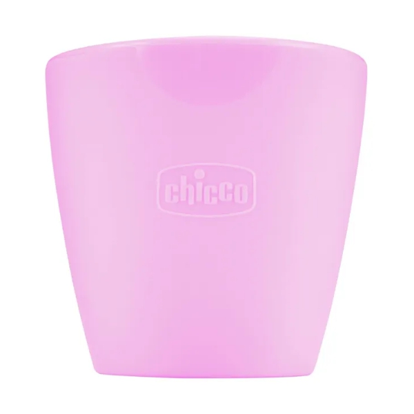 Chicco Bicchiere In Silicone Rosa 6M 