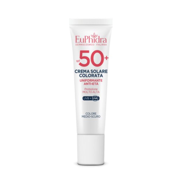 Euphidra Ka Crema Solare Viso Anti-et Colorata Medio-Scura SPF50 30 ml