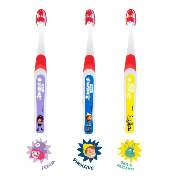 Tau Marin Spazzolino Baby Pinocchio dai 2 ai 6 anni (Colore Casuale)